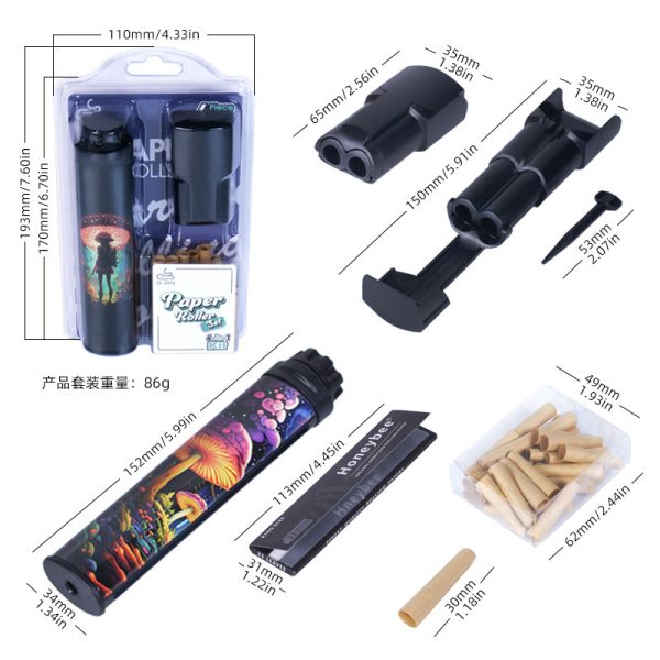 Manual Rolling Cone Set for Weed