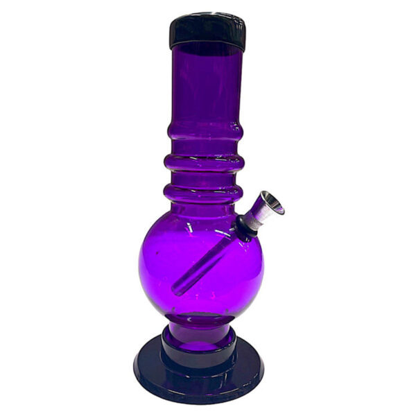 8" Swirl Single Bubble Acrylic Water Pipe - Image 7