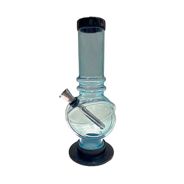 8" Swirl Single Bubble Acrylic Water Pipe - Image 6