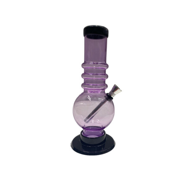 8" Swirl Single Bubble Acrylic Water Pipe - Image 2