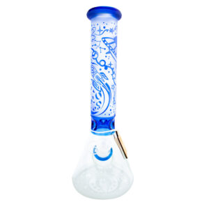 16" CHEECH Frosted Space Beaker Glass Water Pipe