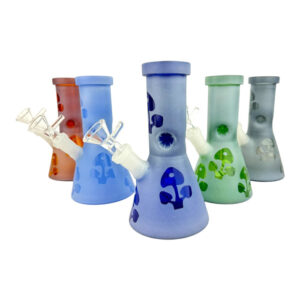 6" Vase Mushroom Pattern Beaker Water Pipe