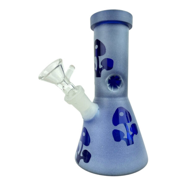 6" Vase Mushroom Pattern Beaker Water Pipe - Image 4