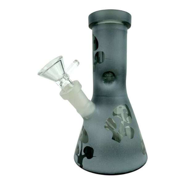 6" Vase Mushroom Pattern Beaker Water Pipe - Image 2
