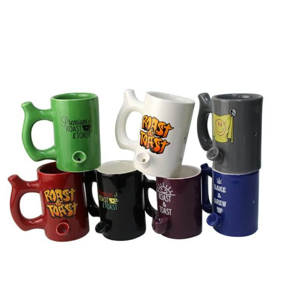 Premium "Roast & Toast" Novelty Ceramic Pipe Mug