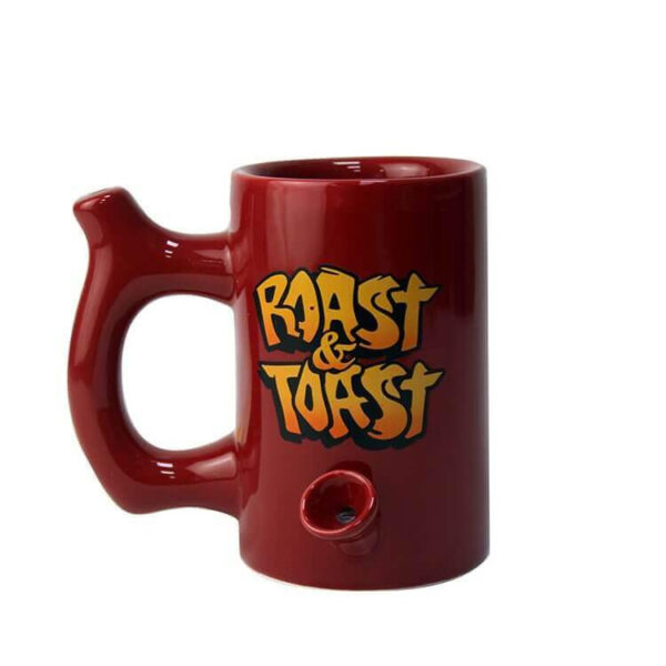 Premium "Roast & Toast" Novelty Ceramic Pipe Mug - Image 4