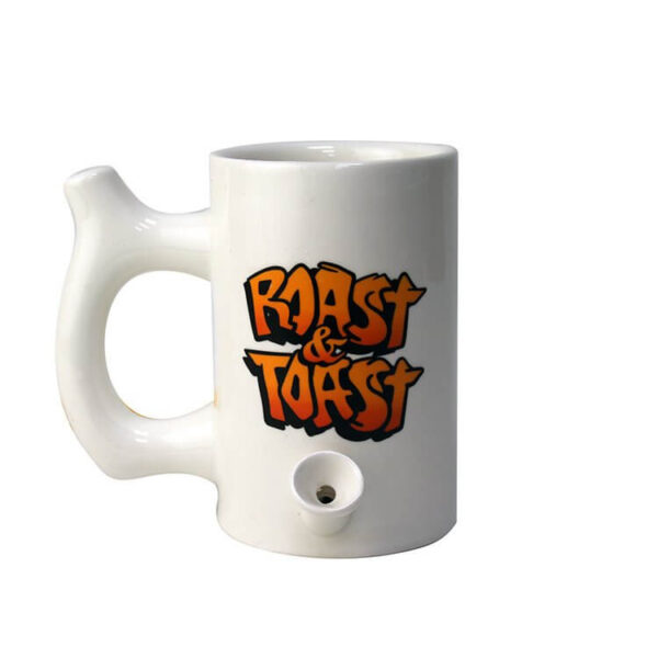 Premium "Roast & Toast" Novelty Ceramic Pipe Mug - Image 3