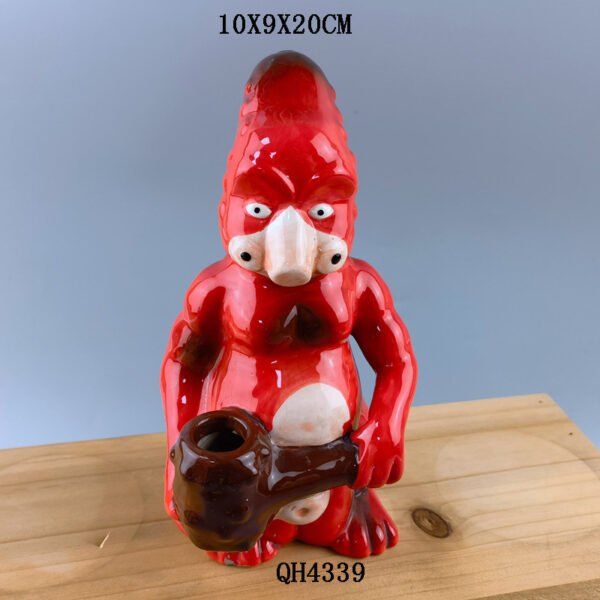 9" Various Shapes Novelty Ceramic Water Pipe - Image 6