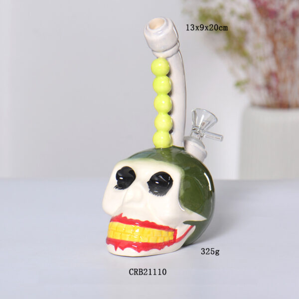 9" Various Shapes Novelty Ceramic Water Pipe - Image 2