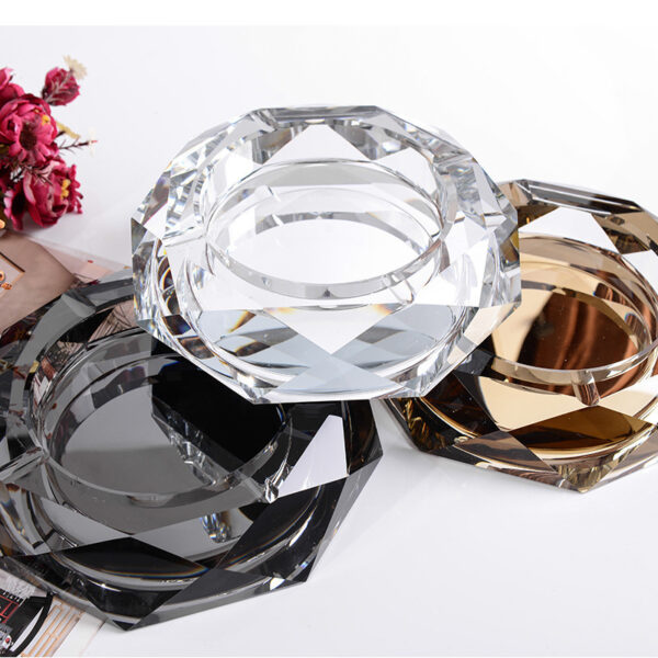 Top Quality 3.5lb Crystal Glass Ashtray Wholesale