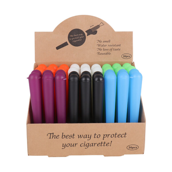 Plastic Cone Tube King Size Air Tight Doob Tube Round Top - Image 5