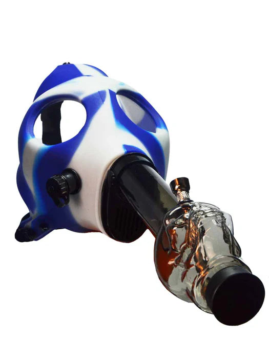 Colored Silicone Gas Mask with Acrylic Water Pipe - Image 7