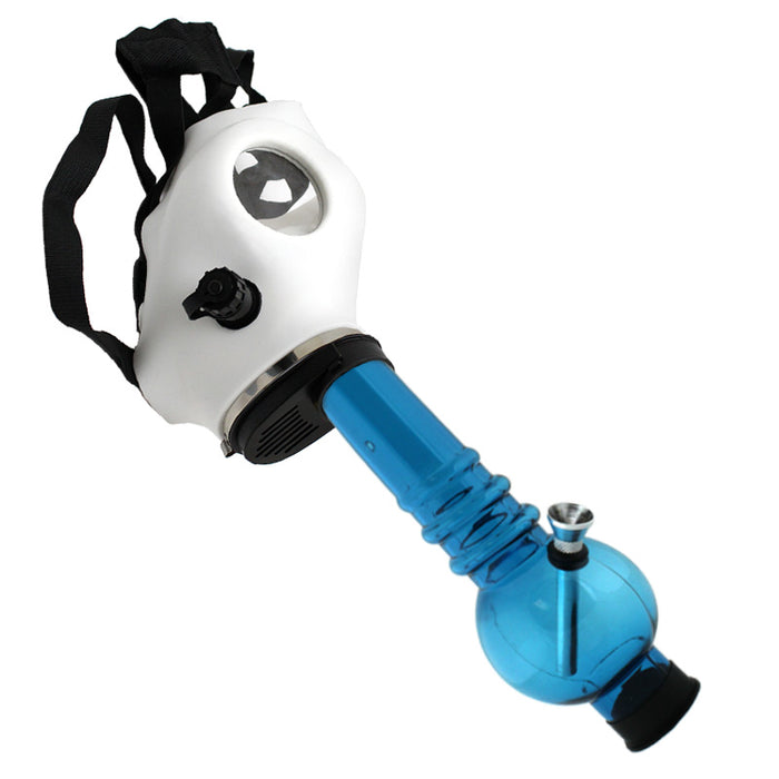 Colored Silicone Gas Mask with Acrylic Water Pipe - Image 6