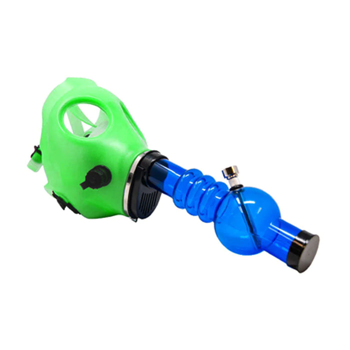 Colored Silicone Gas Mask with Acrylic Water Pipe - Image 2