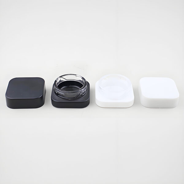 5ml Cube Glossy Black Glass Child Resistant Jar - Image 6