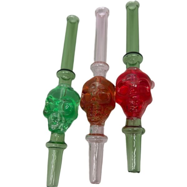 7" Glass Skull Glass Nectar Collector - Image 5