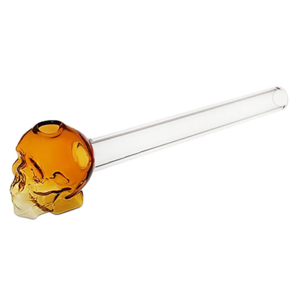 6” Skull Bowl Glass Oil Burner - Image 4