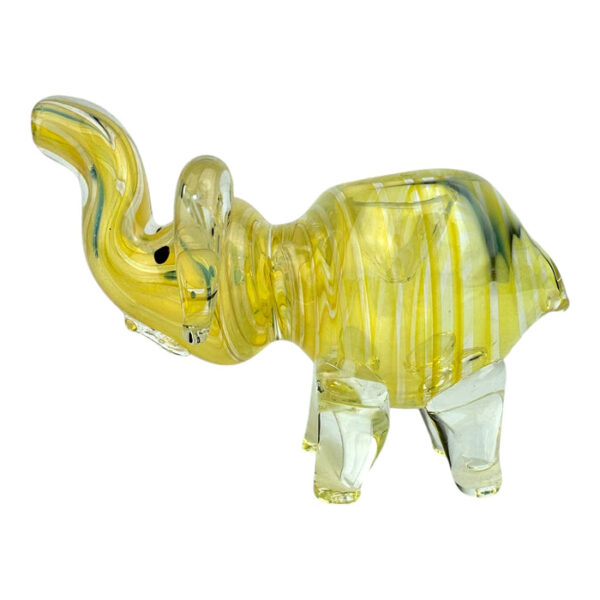 4.5" Spiral Elephant Fume WigWag - Glass Hand Pipe - Image 7