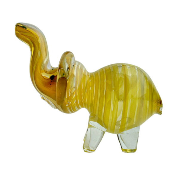 4.5" Spiral Elephant Fume WigWag - Glass Hand Pipe - Image 6