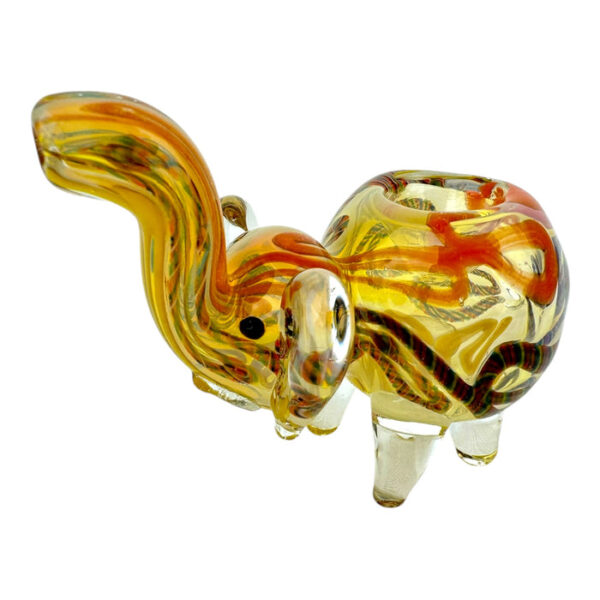 4.5" Spiral Elephant Fume WigWag - Glass Hand Pipe - Image 2