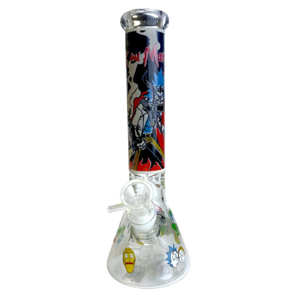 10.5" RM Glow In The Dark Beaker Glass Water Pipe - Image 7