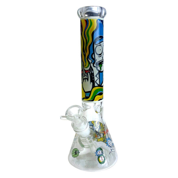 10.5" RM Glow In The Dark Beaker Glass Water Pipe - Image 5