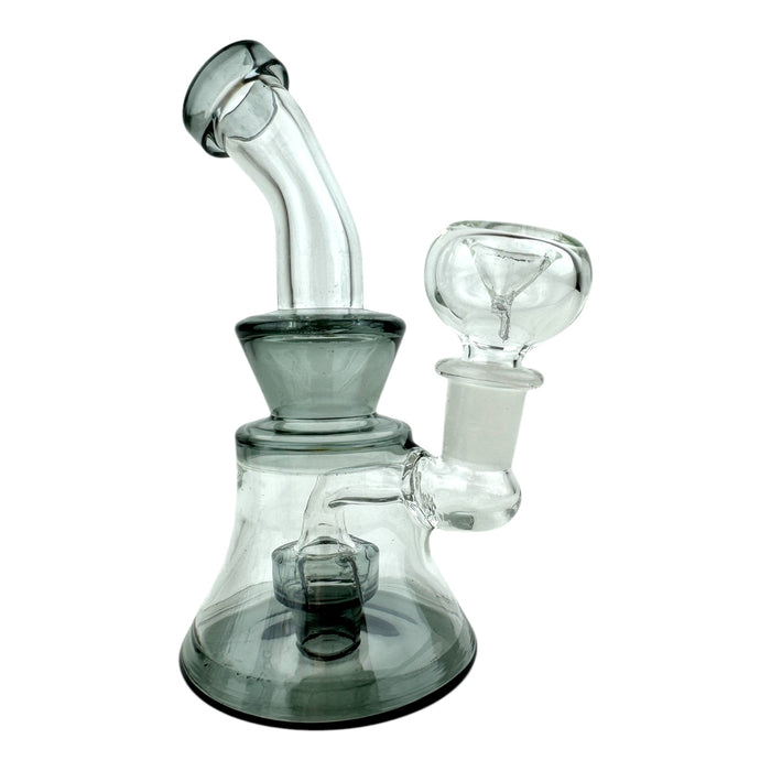 5.5" Color Clear Hourglass Water Pipe - Image 6