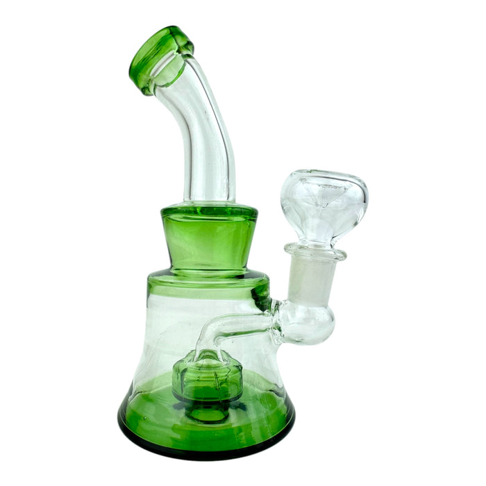 5.5" Color Clear Hourglass Water Pipe - Image 4