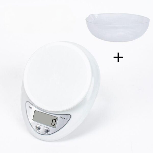 Scale - Plastic Top Kitchen Scale w/ Large Bowl - Image 5