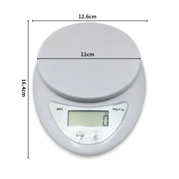 Scale - Plastic Top Kitchen Scale w/ Large Bowl - Image 4