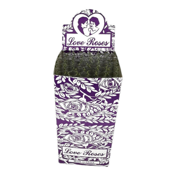 Love Roses Thick Glass Tube 36pc Display Box - Image 6