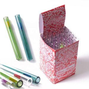 Love Roses Thick Glass Tube 36pc Display Box