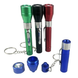 3" Flashlight Metal Hand Pipe Wholesale