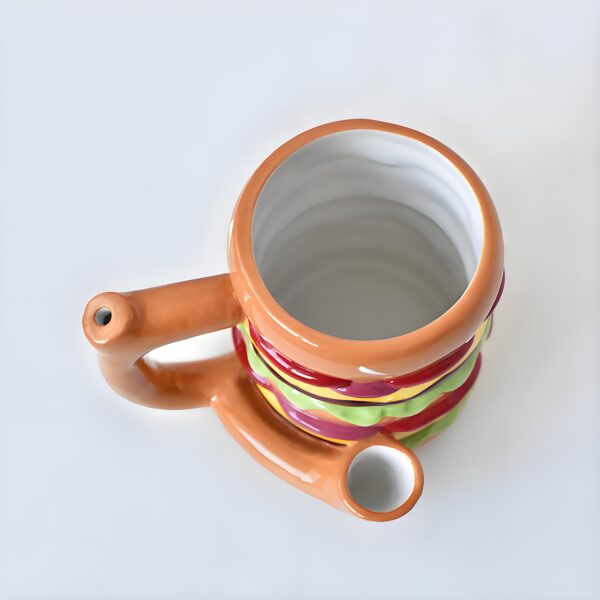 5" Double Cheeseburger Hamburger Novelty Mug Pipe - Image 7