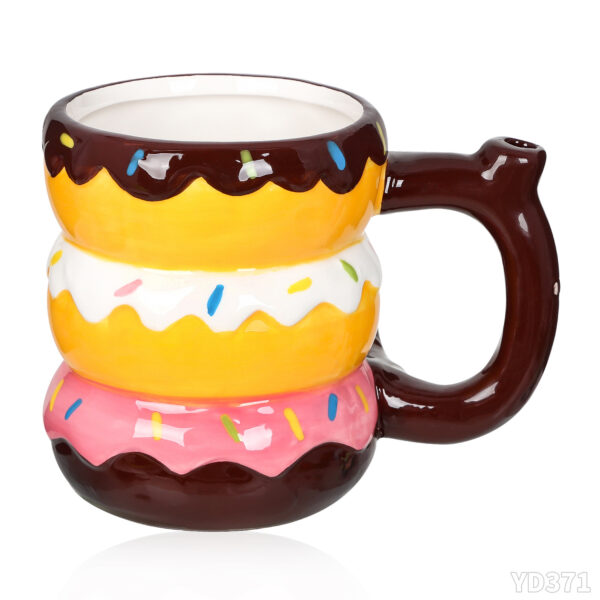 5" Double Cheeseburger Hamburger Novelty Mug Pipe - Image 5