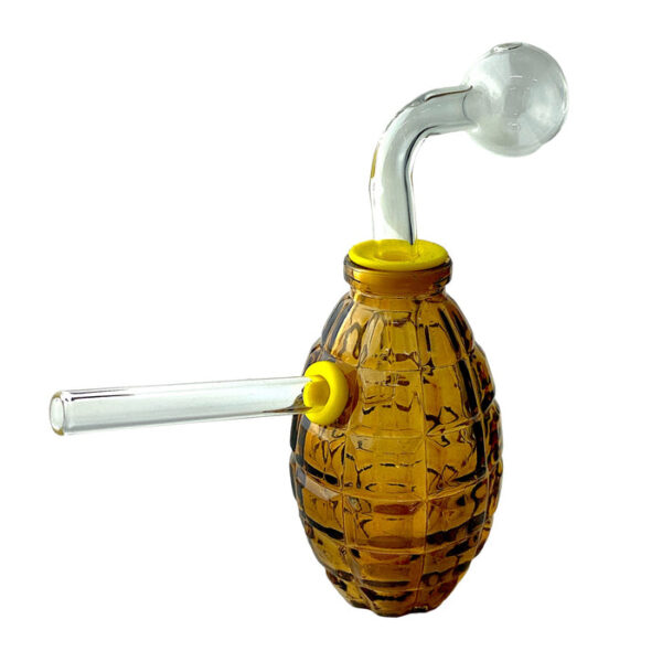 6" Grenade Oil Burner Bubbler Water Pipe - Image 5