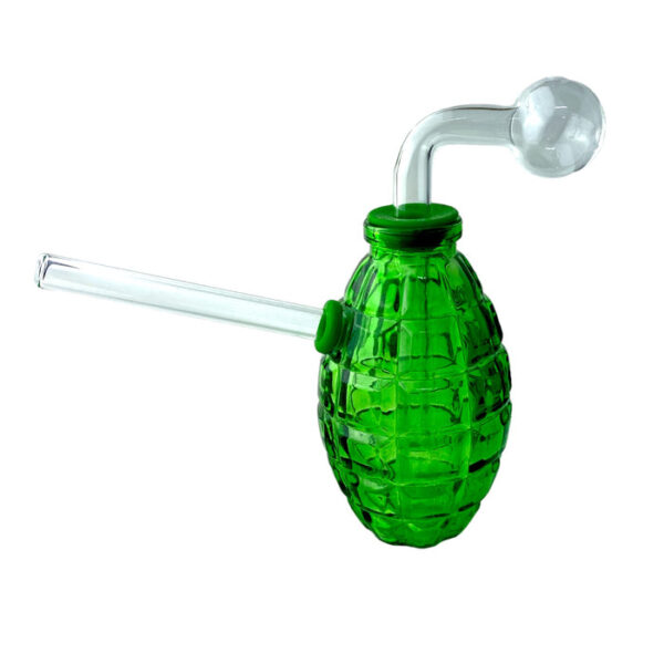 6" Grenade Oil Burner Bubbler Water Pipe - Image 3