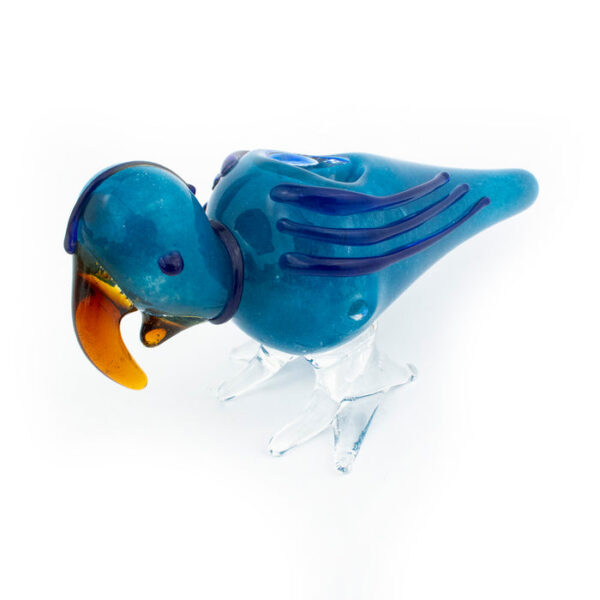 5.5" Parrot Bird Glass Hand Pipe - Image 7