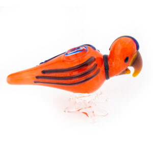 5.5" Parrot Bird Glass Hand Pipe