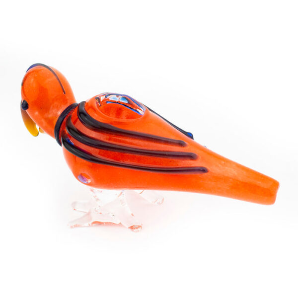 5.5" Parrot Bird Glass Hand Pipe - Image 5
