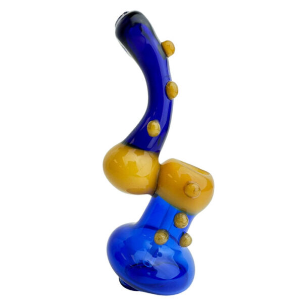 6.5" Seven Bumps Bubbler Glass Hand Pipe - Image 5