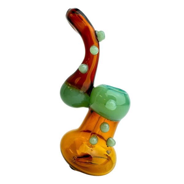 6.5" Seven Bumps Bubbler Glass Hand Pipe - Image 3
