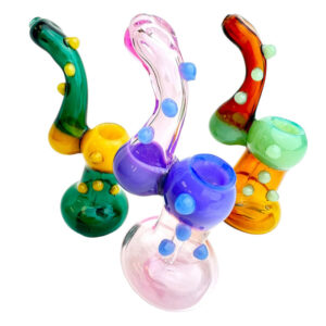 6.5" Seven Bumps Bubbler Glass Hand Pipe