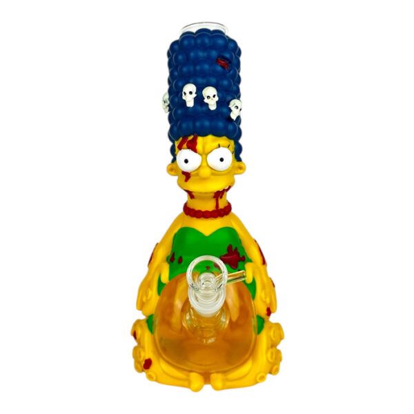 11" Silicone Glass Water Pipe - Image 7