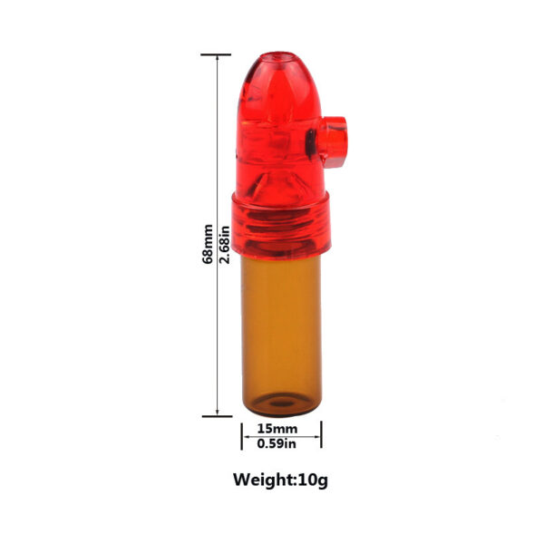 Small Glass Vial with Bullet Cap - Image 5