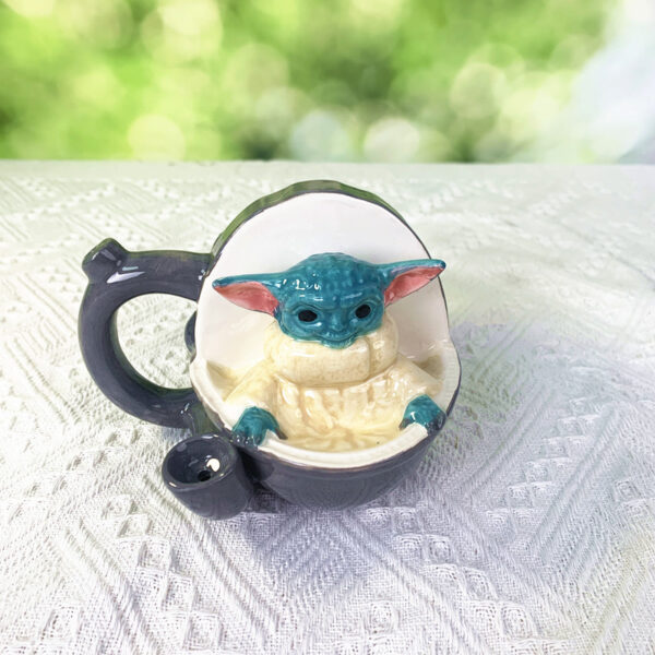 I Man Smoking Ceramic Pipe Mug - Image 3