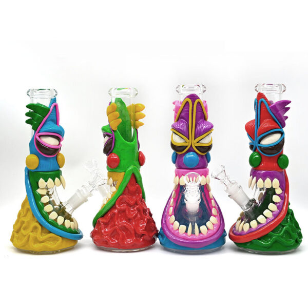 8" 3D Monster Glass Beaker Water Pipe - Image 2