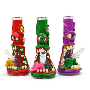 8" 3D Monster Glass Beaker Water Pipe