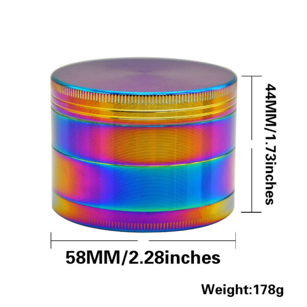Colorful Zinc Alloy Gradient Weed Grinder - Image 5