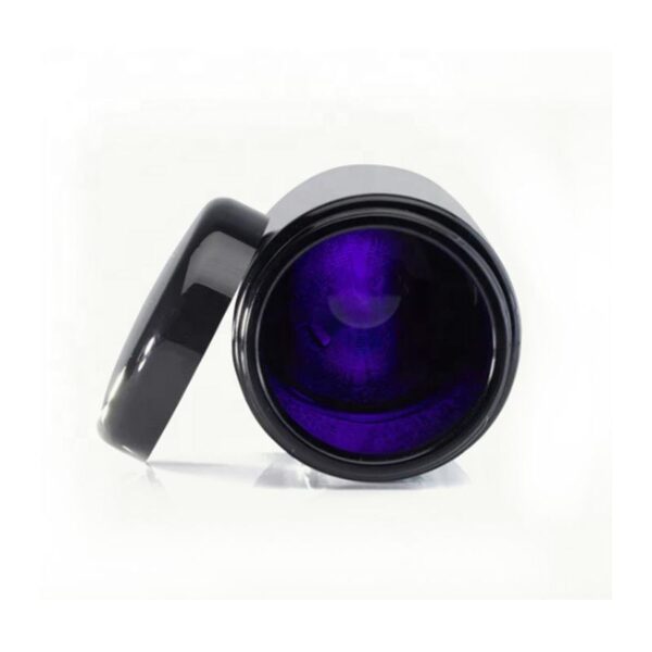 Natural UV Violet Black Glass Storage Cannabis Jars - Image 7